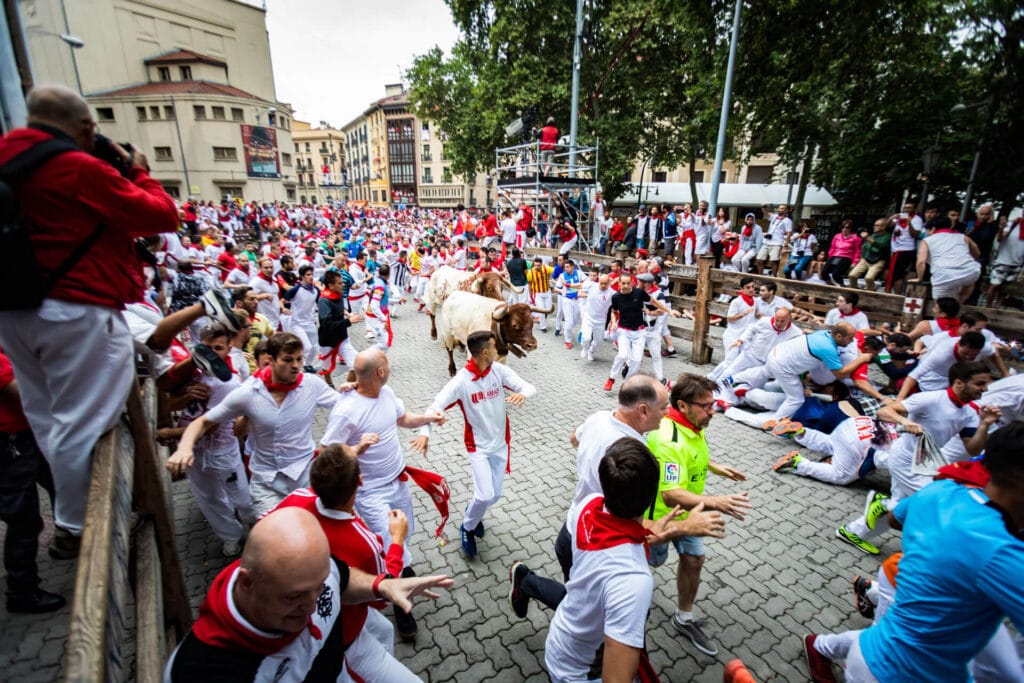 The Pamplona encierro Running of The Bulls Spain s 12 Best Annual Festivals and Fairs